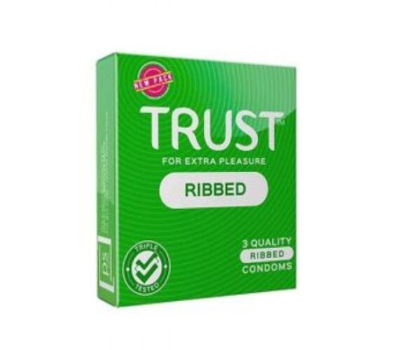Trust Ribbed Condoms 3s