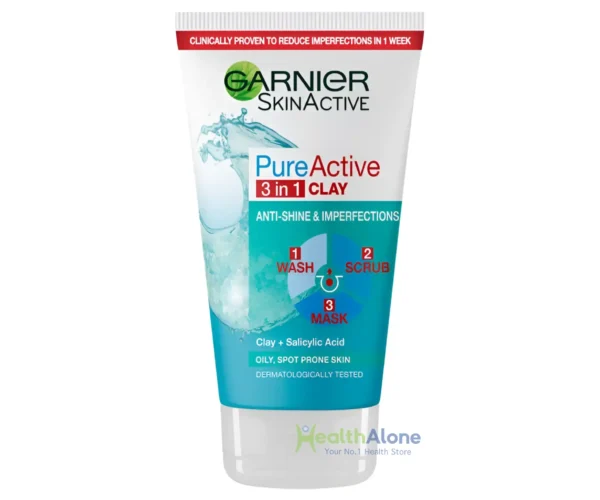 Pure Active Clay 3 In 1 Wash,Scrub Mask 150 ml,50Ml