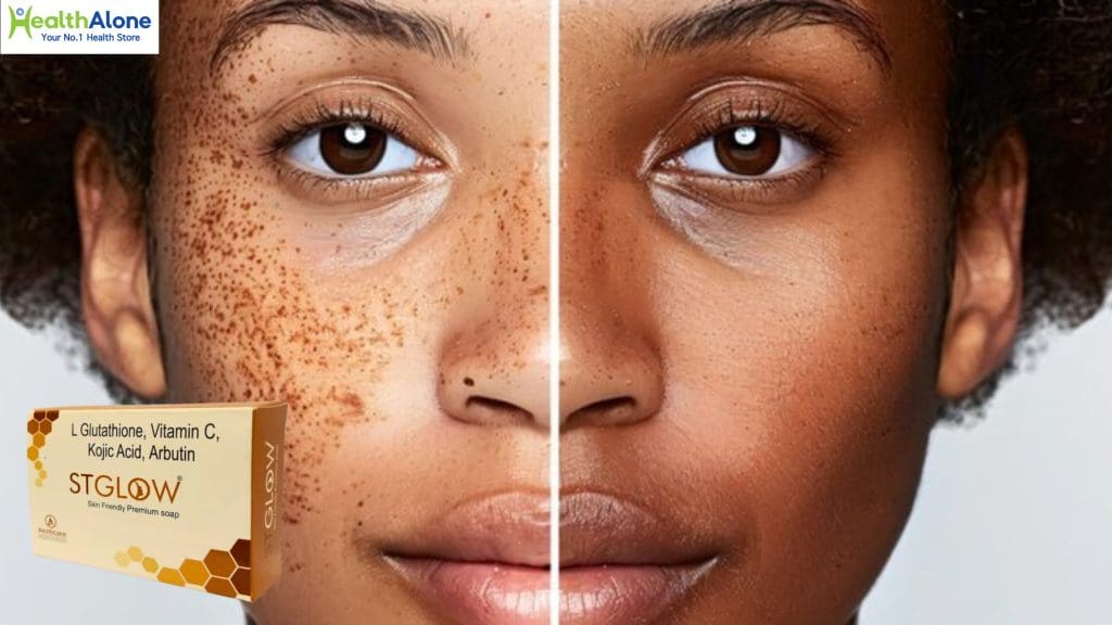 Treating Hyperpigmentation with STGLOW Skin Lightening Soap