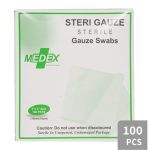 STERILE GAUZE SWABS 8PLY 100'S