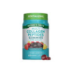 Bottle of Nature's Truth Multi Collagen Peptides Gummies, revitalizing, 60 gummies, mixed fruit flavor with berry imagery