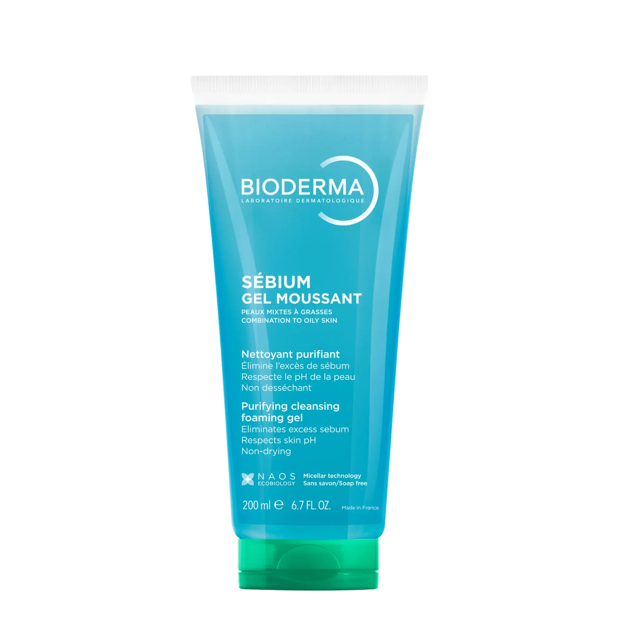 Bioderma-Sebium-Gel-Moussant-Purifying-Foaming-Gel Sebium Gel Moussant 200ml (Foaming Gel) - Image 1