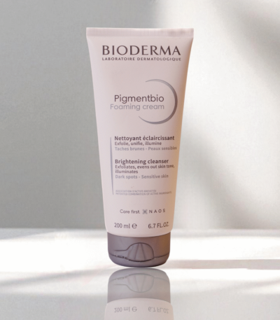 Bioderma Pigmentbio Foaming Cream 200 ml brightening face and body wash for dark spots